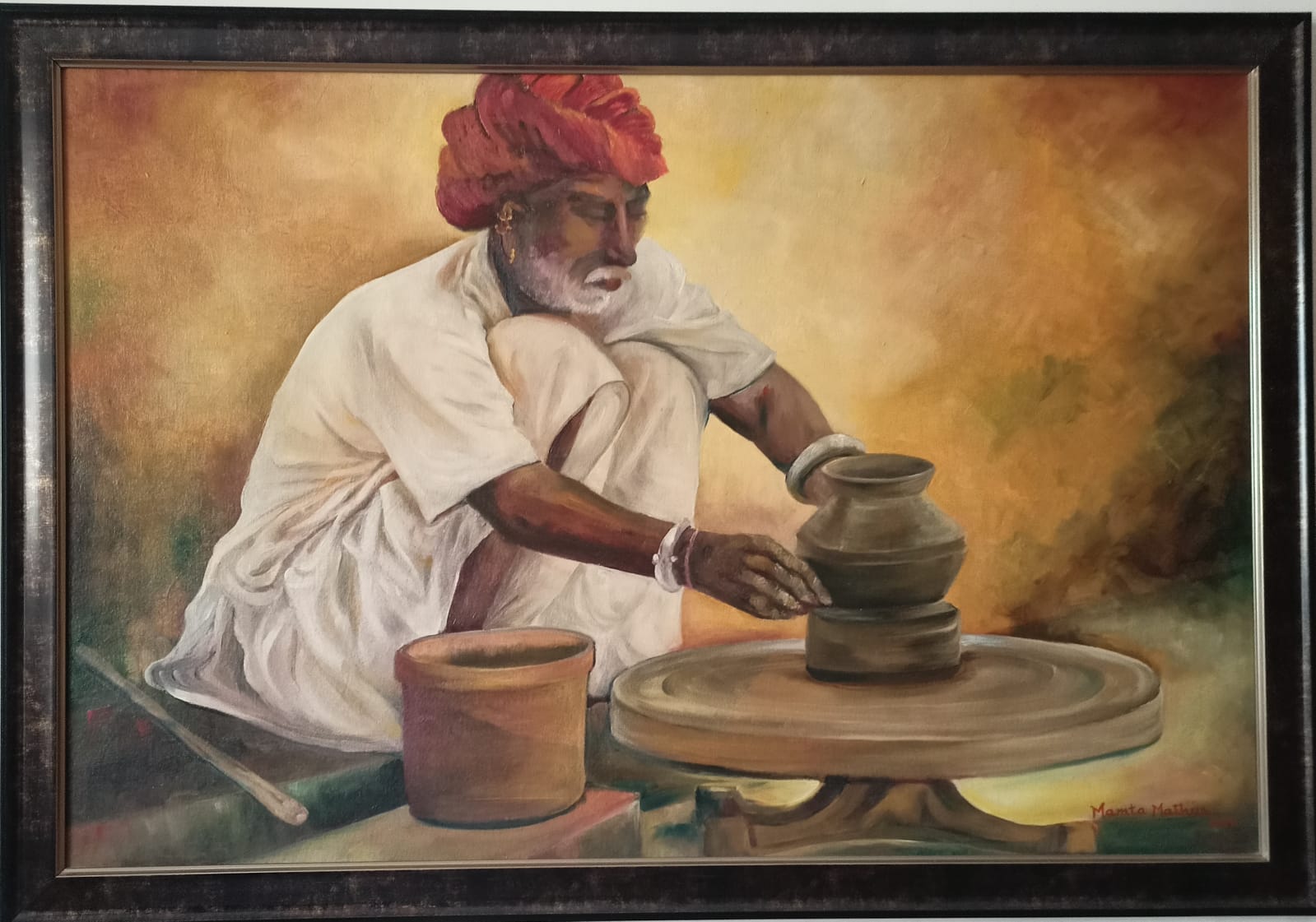 2" x 3" on canvas board